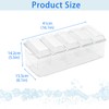 Condiment Caddy, 5 Compartment Ice Chilled Serving Tray, Serving Platter
