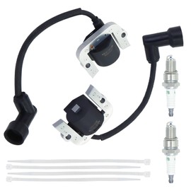 2Pcs REMEDART 139-0720 Ignition Coil Module Fits For 127-9216 136-7883 Compatible with Toro TITAN HD 1500 2000 TimeCutter ZS SW4200 SS MX5050 SWX For Exmark RADIUS QUEST Riding Mower with Spark Plug