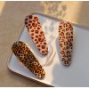 Alligator Set of 2 beautiful leopard hair clips - alligator-styl