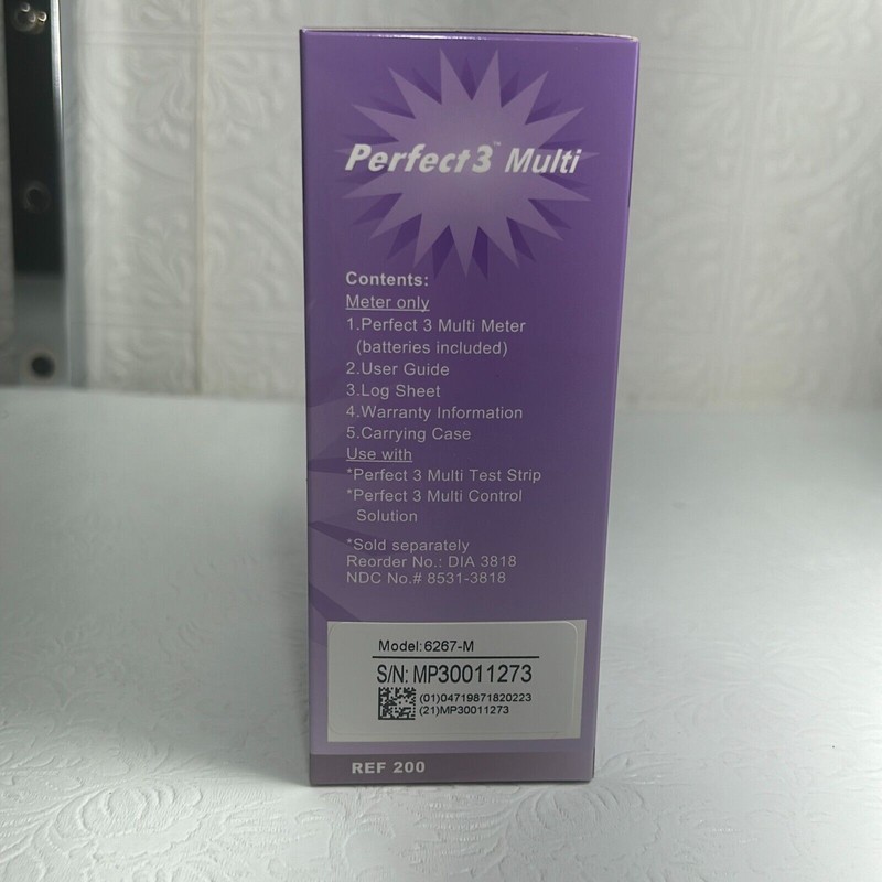 Gluco Perfect 3 Multi Blood Glucose Monitoring System 6267-M