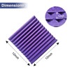 HJGFK2018 52 Pack 1" x 12" x 12" Black/purple Acoustic