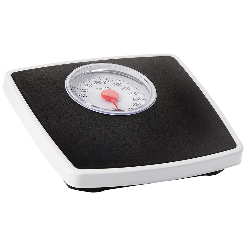 Taylor Battery Free Analog Scales for Body Weight, 330LB Capacity,