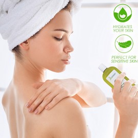 Soapeauty Extra Virgin Olive Oil USDA Certified Organic | Unrefined Cold-Pressed Carrier Oil | Massage & Body Oil | for Skin, Face, Hair, and Soap Making | Carrier for Essential Oils – 4 Fl Oz