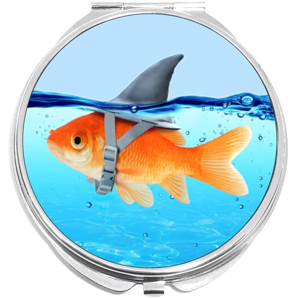 NewCharms Fish with Shark Fin Compact with Mirrors - Perfect