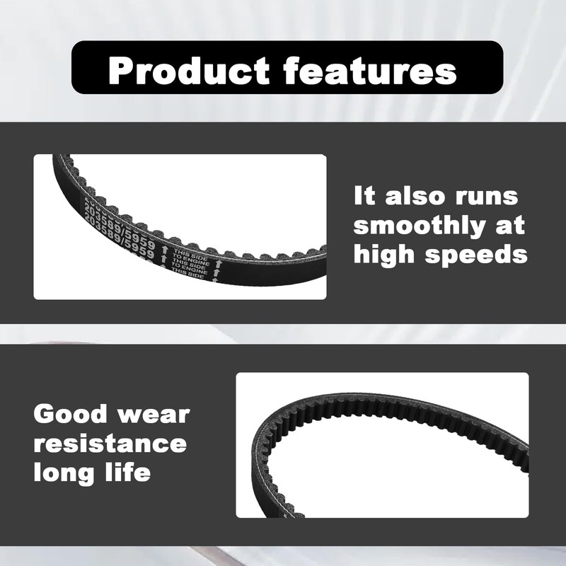 30 Series Go Kart Drive Belt KT196 Drive Belt Replacement