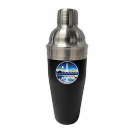 R and R Imports Washington DC Design A Souvenir 24 oz Stainless Steel Cocktail Shaker Black Single