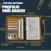 WYNEX Tactical Notebook Padfolio Ring Binder - Refillable 6-Ring A6
