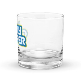 GoWesty Jolly Camper Camp Outdoor Hike Funny Parody Bar Alcohol Rocks Glass Rancher