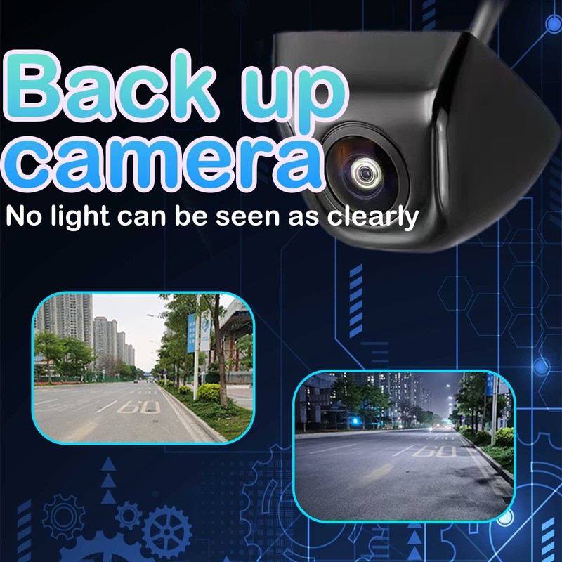 jeseny 1 Pack Car HD Backup Camera, IP69 Waterproof Night