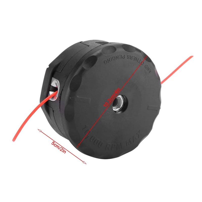 Focket Trimmer Head,2Pcs Max 10,000 RPM High Durability String Trimmer