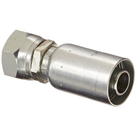 EATON Weatherhead Coll-O-Crimp 12U-614 Female Swivel Fitting, SAE 37 Degree, Low Carbon Steel, 3/4" Hose ID, 7/8" Tube Size