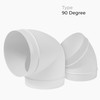 HVAC OV 6” Inch Round Duct Elbow 90 Degree for