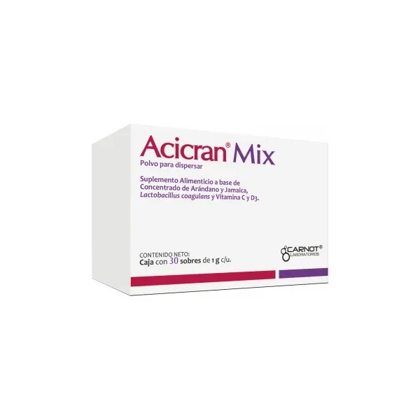 Acicran Mix Sobre Con Polvo Para Dispersar 30 Sobres De