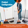 CLEANHOME Heavy Duty Broom with Dustpan Combo Set Indoor and