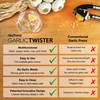 NexTrend Garlic Twister 4th Gen - Multifunctional Garlic/Ginger/Herb/Nuts, Garlic Press