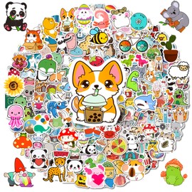 Mumoo Bear Stickers for Water Bottles, 200PCS Water Bottle Stickers for Kids, Waterproof Stickers Vinyl Stickers, Cute Stickers Pack