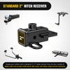 Nilight 2 Inch Rear Trailer Hitch Receiver Class 3 Tow