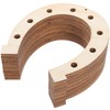 24pcs Unfinished Wooden Horseshoe for Crafts: 6X7 Inch Blank Graffiti