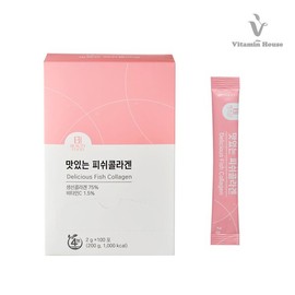 Vitamin House 맛있는 피쉬콜라겐 100포 1박스 Delicious Fish Collagen 100 Packs 1 Box