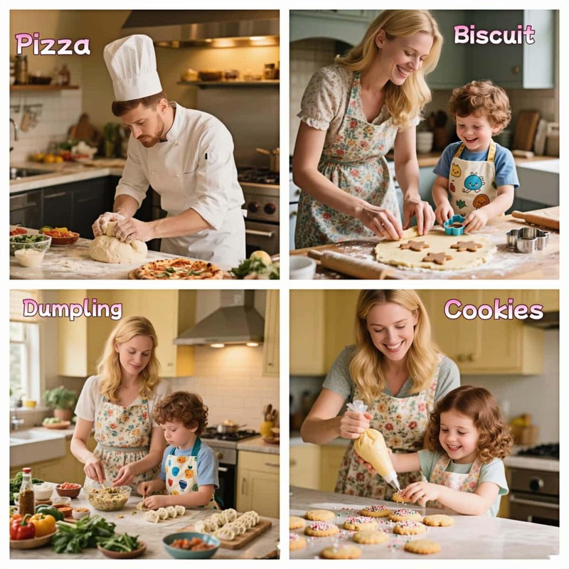 Stainless Steel & Beechwood Rolling Pin with Adjustable Thickness -