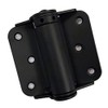 QCAA Heavy Duty Adjustable Spring Hinge, Thicker, 3", Black,Made in