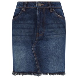 Urban Classics Women's Skirt, New Dark Blue Washed