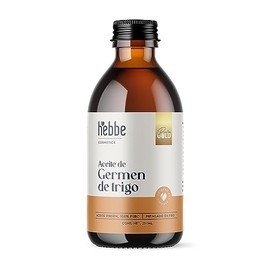 HEBBE - Aceite de Germen de Trigo 250 ml | Tratamiento para Caída de Cabello | Atenuador de Arrugas y Signos de Expresión | Hidratante y Regenerador Celular | Contenido de 250 ml