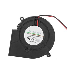 Radial Fan DC Brushless Blower, 12V Dual Ball Bearing Cooling Blower Fan Turbo Centrifugal Blower with 2 Pin, 97 * 94 * 33mm