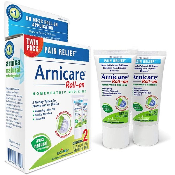 Boiron Arnicare Roll-on Twin Pack Homeopathic Medicine for Pain Relief, 1.5 Ounce (Pack of 2)
