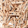 100 Mini Wooden pegs (Natural) by Ark Craft