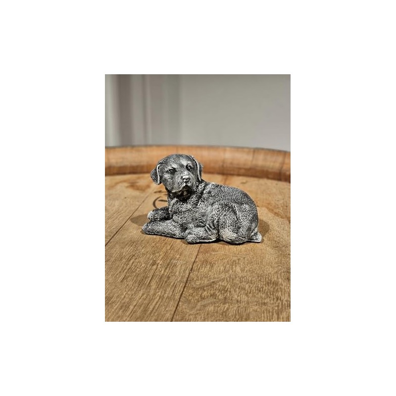 Generisch Labrador Retrivier Dog Figurine, Decoration, Dog Statue in Grey,