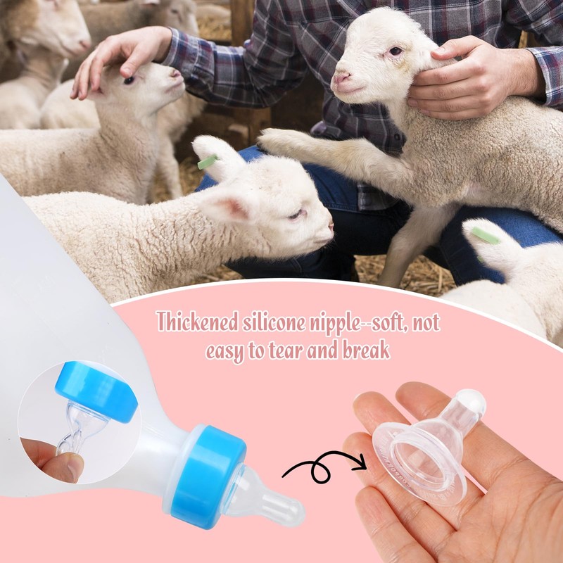 PKNYBZH Goat Feeding Bottles 800 ml Pet Feeder Bottle and