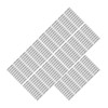 150PCS Eyebrow Stencil Ruler Clear Scale Transparent Eyebrow Shape Positioning