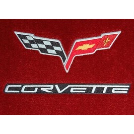 High-End Motorsports Corvette C6 Coupe & Convertible Red Floor Mats 2005 2006 and 2007