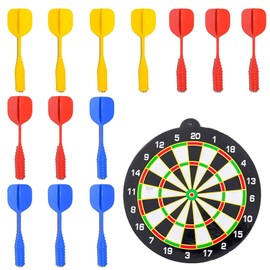 Magnetic Dart Board Set, 14-Piece Kids Dart Board with Magnetic Darts, Indoor and Outdoor Family Game for Parties, Travel and Hand-Eye Coordination Activities