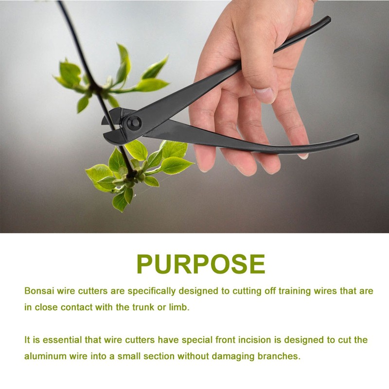 210mm Professional Grade Manganese Steel Alloy Wire Cutters Bonsai Tools