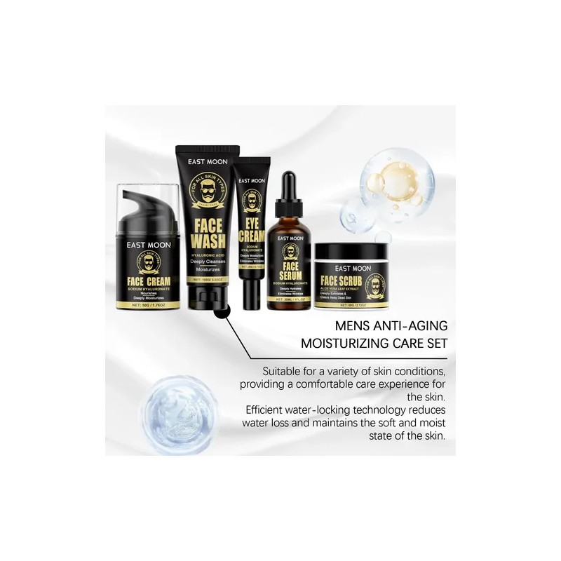 Em Set Anti Edad Hombre Limpieza, Hidratacion, Ojos, Facial