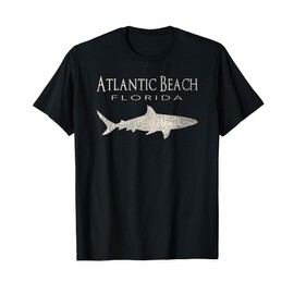Retro Atlantic Beach FL Shark T-Shirt T-Shirt