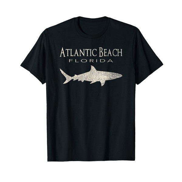 Retro Atlantic Beach FL Shark T-Shirt T-Shirt