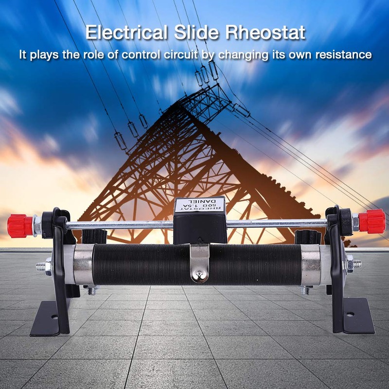 Oumefar Slide Rheostat Resistance, Sliding Rheostat Adjustable Rheostat Physics Electrical