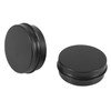 72Pcs 1Oz Black Aluminum Tin Jars Round Screw Lid Containers