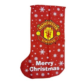 Manchester United Novelty Christmas Jumbo Present Stocking (One Size) (Red)