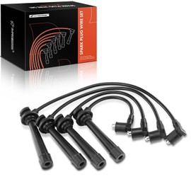 A-Premium - Juego de 4 cables de bujía de encendido compatibles con Kia Rio 2001 2002 2003 2004 2005 1.5L 1.6L naturalmente aspirado