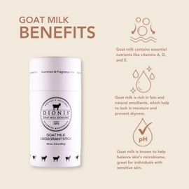 Dionis Goat Milk Skincare Deodorant Stick, 1 Count (Pack of 1)