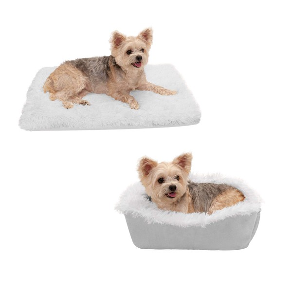 Furhaven Self-Warming Cat Bed for Indoor Cats, 4-Beds-in-1 & Washable