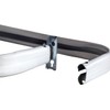 Blu-Pier Tech Heavy Duty Single Rod Standard White 28"-48" Adjustable