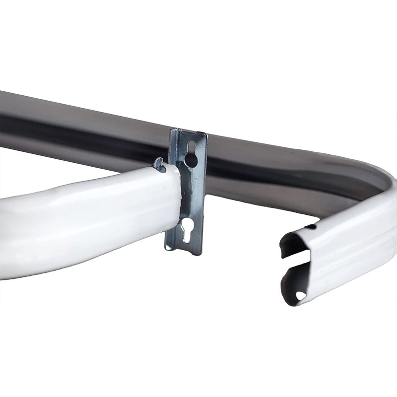Blu-Pier Tech Heavy Duty Single Rod Standard White 28"-48" Adjustable