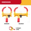 CARTMAN Heavy Duty Trailer Lock Wheel Clamp, Universal Security Tire