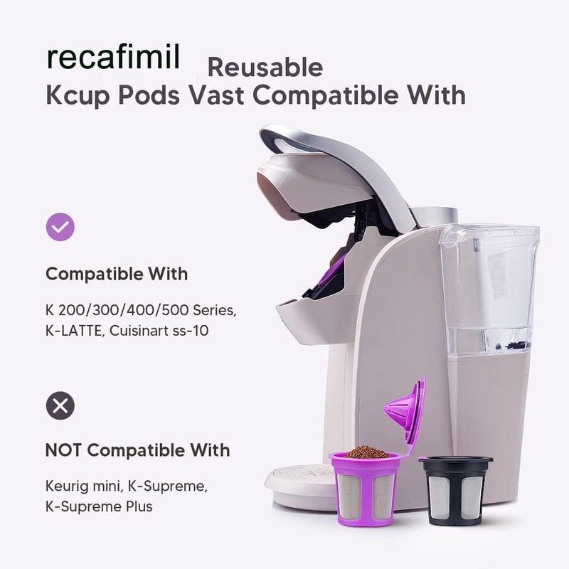 Reusable k Cups for Kerig with Bottom Mesh, Reusable Coffee