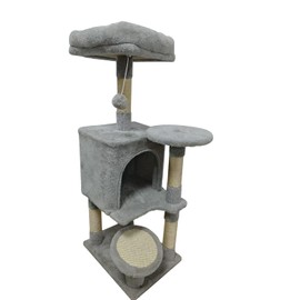 FourFurPets Cat Tree Light Gray